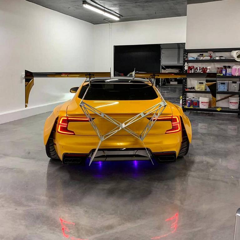 FormaCar Volvo Polestar 1 drives out of a video game and